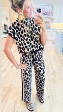 Black Leopard Pant Set