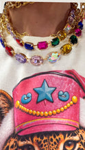 Multi Color Crystal Layered Necklace