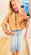 Leopard Ruffle Trim Cardigan