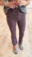 Vintage Brown Crop Flare Jeans