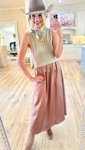 Brown Two Toned THML Maxi Dress