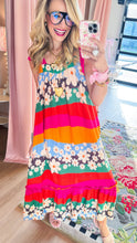 Orange Green Sleeveless Gauze Madi Dress