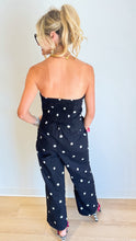 Black and Cream Polka Dot Twill Jumpsuit
