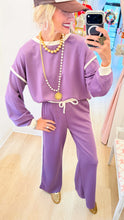 Light Eggplant Contrast Trim Scuba Set