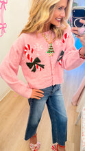 Light Pink Candy Cane Cardigan