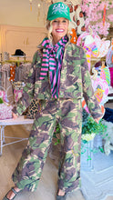 Camo Floral Sequin Twill Jacket