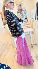 Black and Cream Polka Dot Top