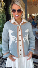 THML Grey Horse Knit Cardigan