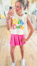 Dilly Dally Printed Cropped Tank Top