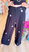 Black and White Polka Dot Tube Top Pant Set