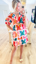 Uncle Frank Pink Multi Butterfly Shift Dress
