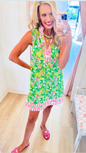 THML Green Floral Sleeveless Dress