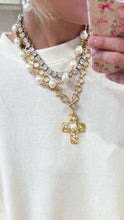 Pearl and Gold Beaded Necklace