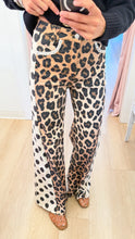 Leopard and Polka Dot Wide Leg Pants