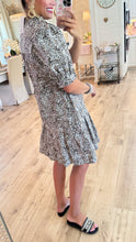Uncle Frank Leopard Pleated Dress