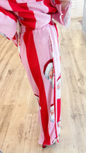 Pink and Red Santa Ribbed Set