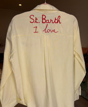 St. Barth Striped Button Up Top