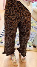 Leopard Ruffle Hem Pants