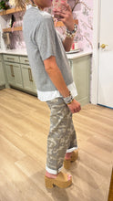 Hidden Tan Camo Straight Leg Jeans