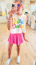 Pink Pleated Skirt
