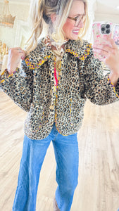 Ivy Jane Leopard Sherpa Jacket