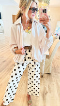 Cream Balloon Zip Up Top