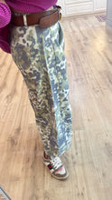 Sage Camo Barrel Jeans