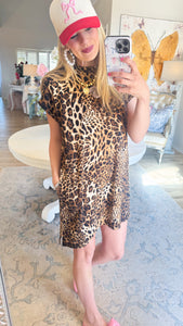 Leopard Tshirt Dress