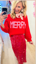 Red and Pink Merry Sweater