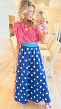 Queen of Sparkle Colorblock Polka Dot Top