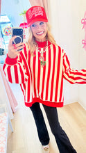 Red and Ivory Merry Reversible Mock Neck