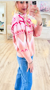 Caramel Multi Mix Knit Pullover