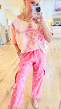 Blush Flower Patch Mineral Washed Top