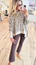 Taupe Leopard Print Hi-Low Top