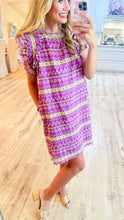 Uncle Frank Purple Eyelet Ruffled Dress