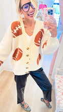 Ivory Football Cardigan