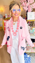 Pink Western Embroidered Blazer
