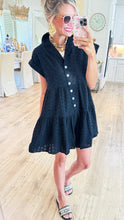 Uncle Frank Black Eyelet Romper