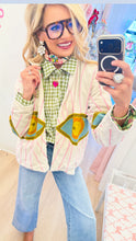 Cream Velvet Eye Jacket