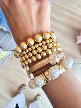 Gold Multi Size Beaded Bracelet Set of 4