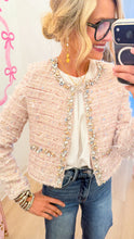 Pink Tweed Rhinestone Jacket