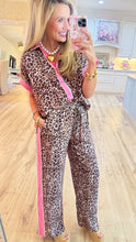 Pink Leopard Print Pant Set