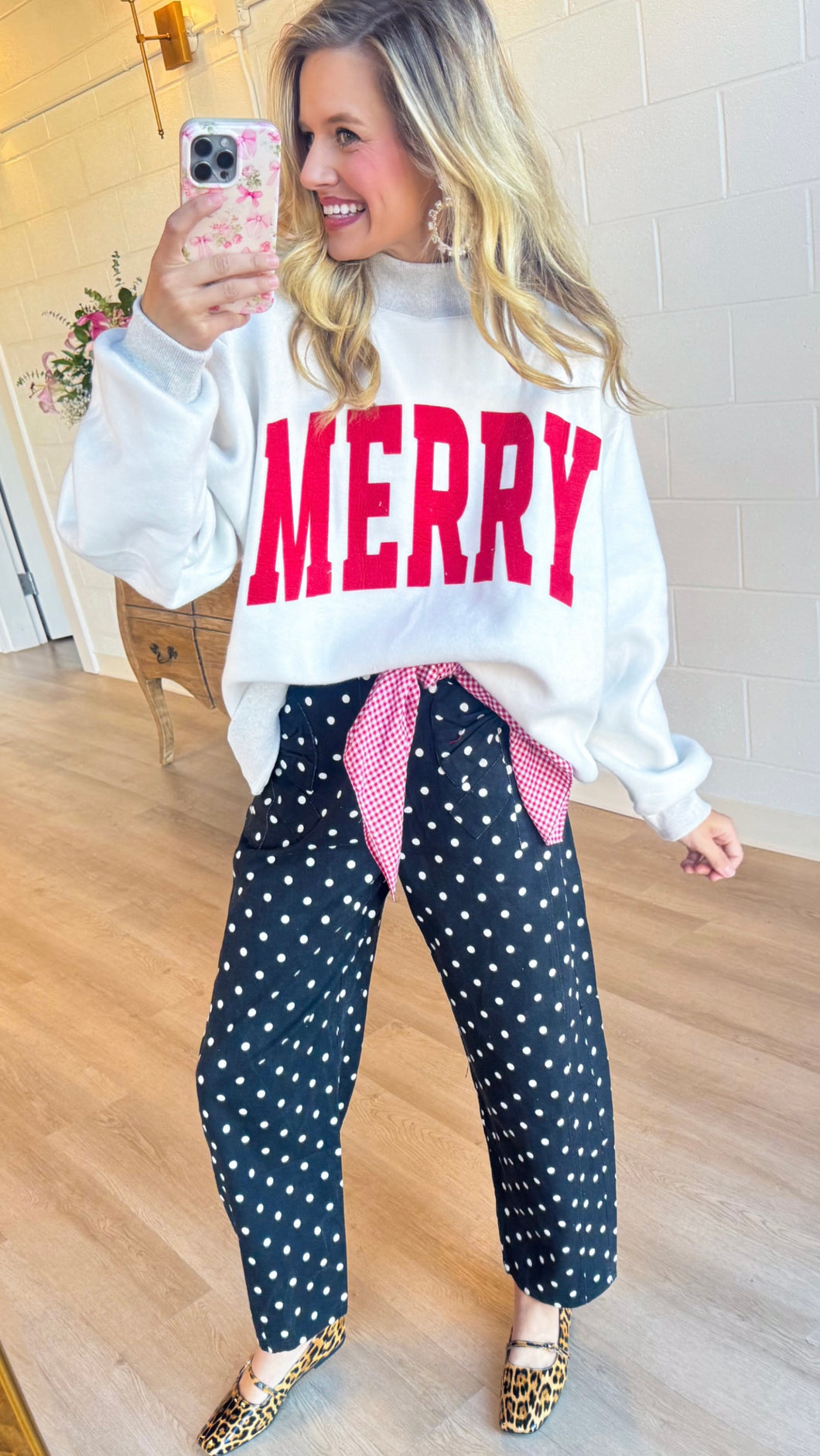 Merry/Grinch Reversible Mockneck