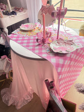 Pink Check Table Runner