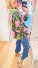 Green Velvet Heart Jacket