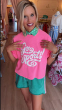 Pink Go Sports Crop Tee