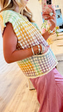 Rainbow Popcorn Sweater Vest