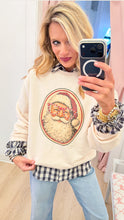 Santa Rhinestone Glasses Sweatshirt