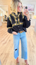 THML Black Embroidered Long Sleeve Top