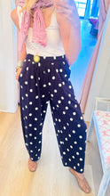 Navy Polka Dot Sweatpants